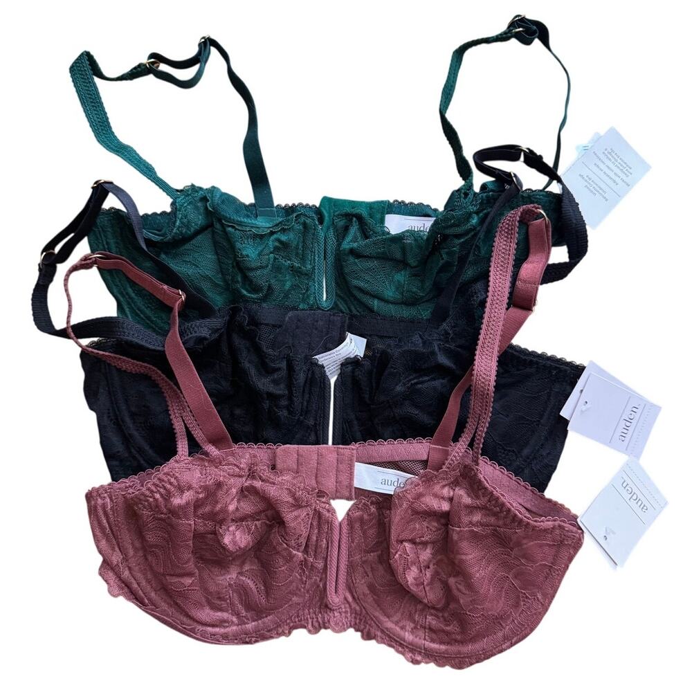 R112 New Auden 36B Lace Bra Bundle MSRP $17 ea. You Get 3 qty. R0000112